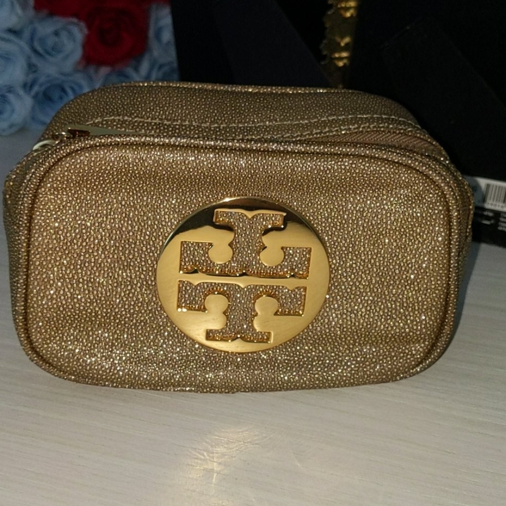 Tory Burch Gold Mini Pouch